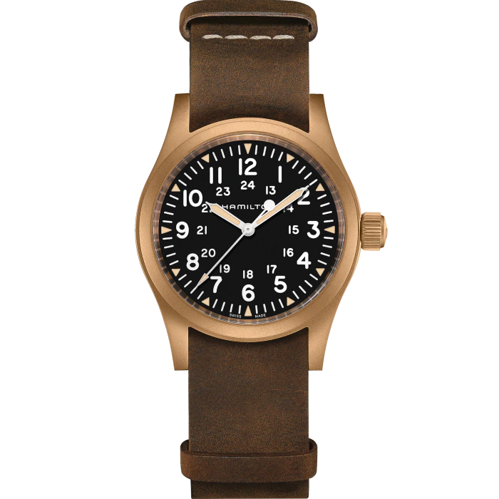 Hamilton Khaki Field Mechanical Bronze Case Nato leather strap - H69459530