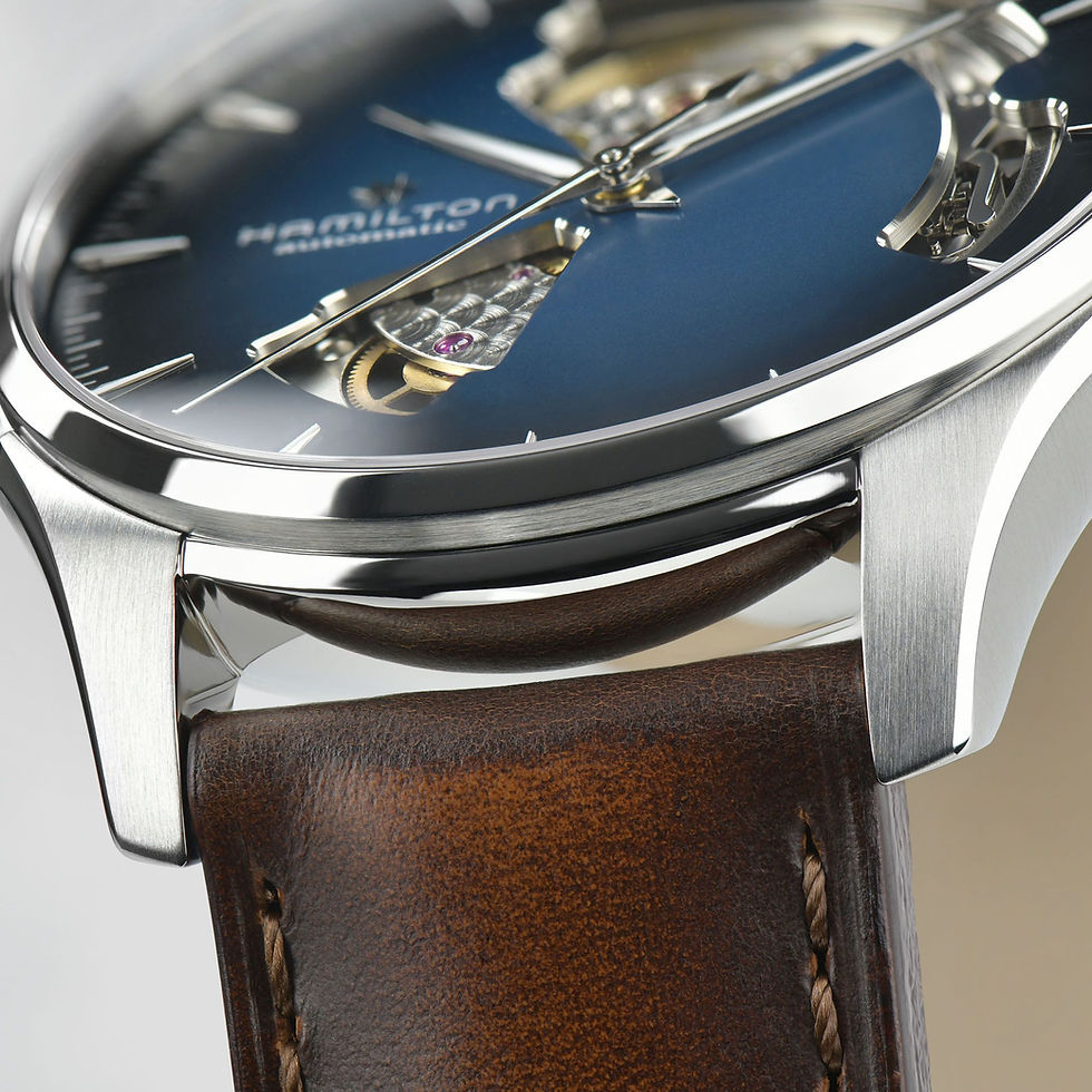 Thumbnail: Hamilton Jazzmaster Open Heart Auto Blue Men's Watch - H32675540