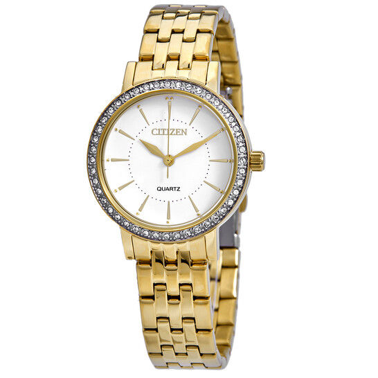 Citizen Quartz Ladies Watch White Dial - EL3042-84A