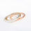 Thumbnail: Tri-Tone Hammered Ring Set of 3 (Size 7)