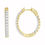 Thumbnail: LADIES HOOPS 2 CT ROUND DIAMOND 10K YELLOW GOLD