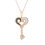 Thumbnail: LADIES PENDANT 1/20 CT WHITE/CHOCOLATE  ROUND DIAMOND 10K ROSE GOLD