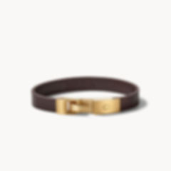 Bulova Classic Stainless Steel Brown Leather Bracelet