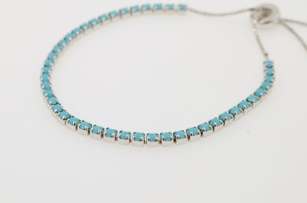 Thumbnail: Turquoise Adjustable Drawstring Bracelet