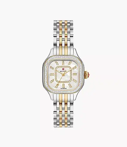 MICHELE Meggie Two-Tone 18K Gold-Plated Diamond Watch