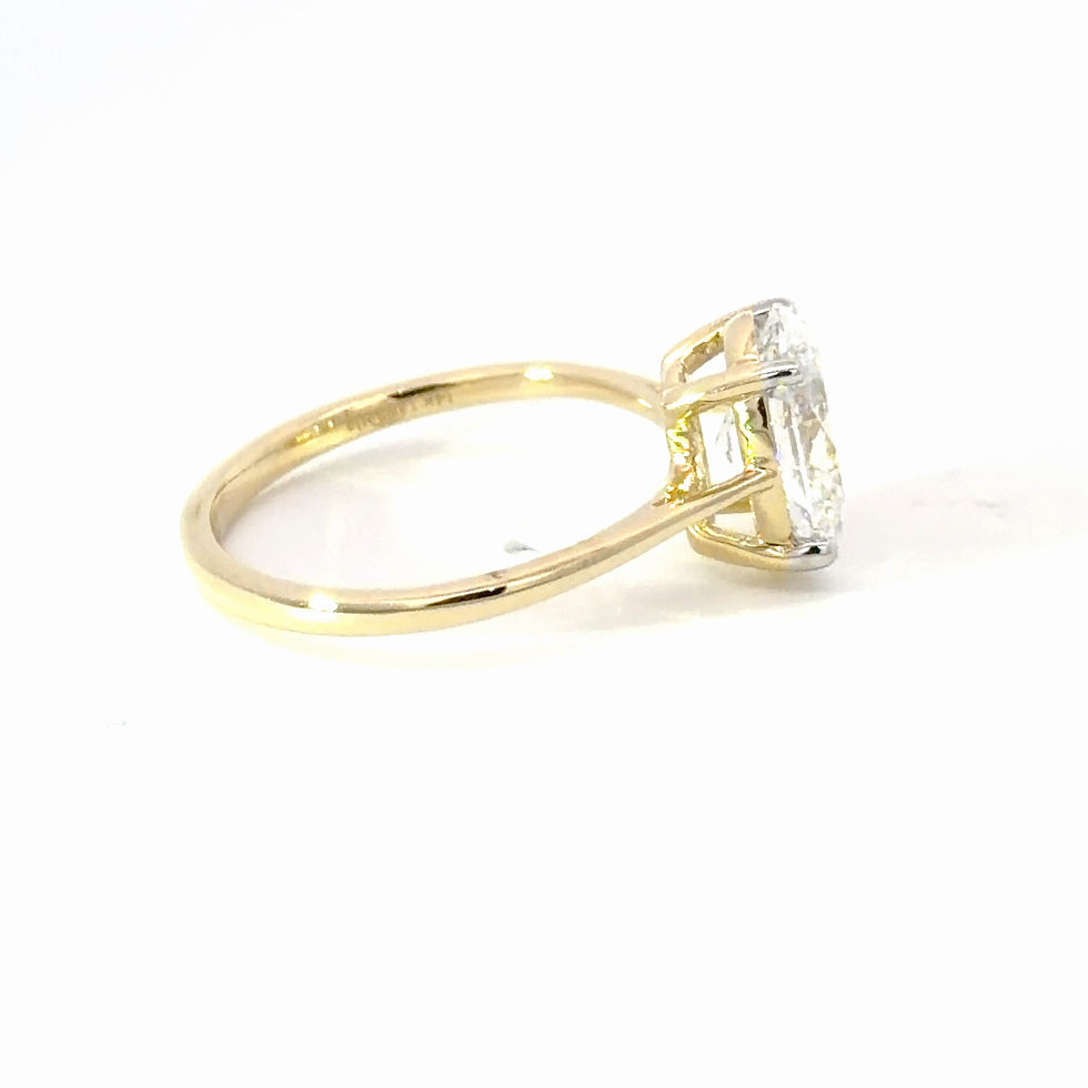 Thumbnail: 14k 2.00 Carat Oval Solitaire Yellow Gold Engagement Ring