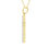 Thumbnail: LADIES CROSS PENDANT 1 CT ROUND DIAMOND 10K YELLOW GOLD