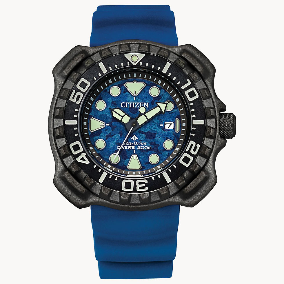 Citizen Promaster Dive Blue Dial Polyurethane Strap Watch BN0227-09L