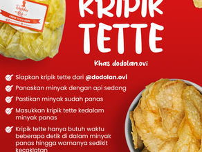 Cara mudah memasak Kripik tette/kripik singkong khas madura.