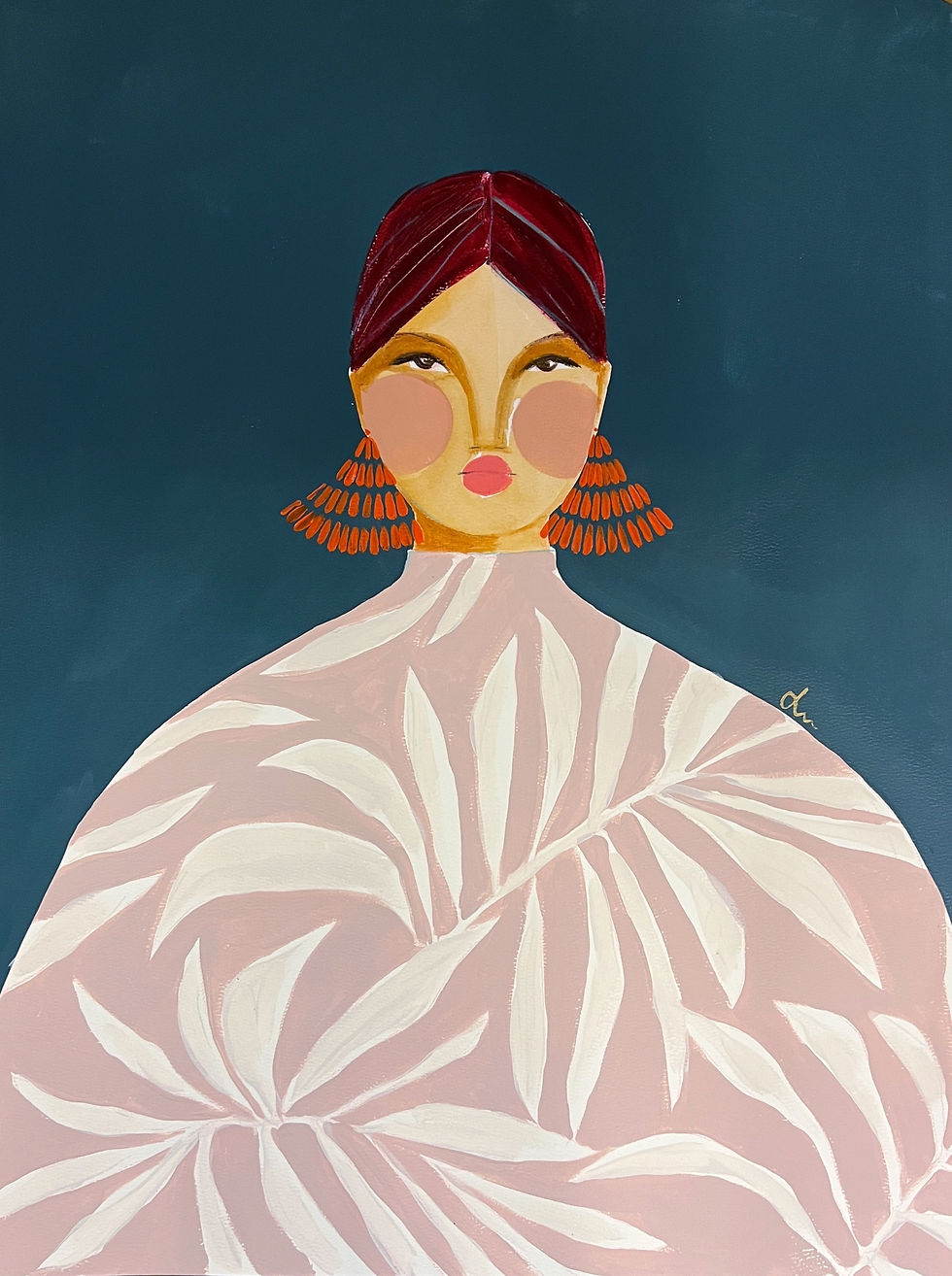 Wallflower 32 - 18x24" original on paper