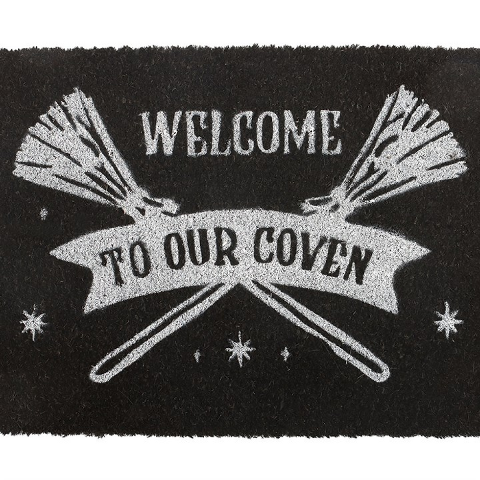 Thumbnail: Black Welcome to Our Coven Doormat