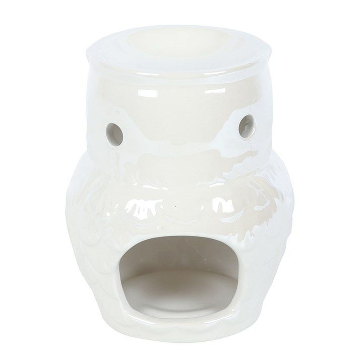 Thumbnail: Owl Shaped Iridescent Oil Burner and Wax Warmer