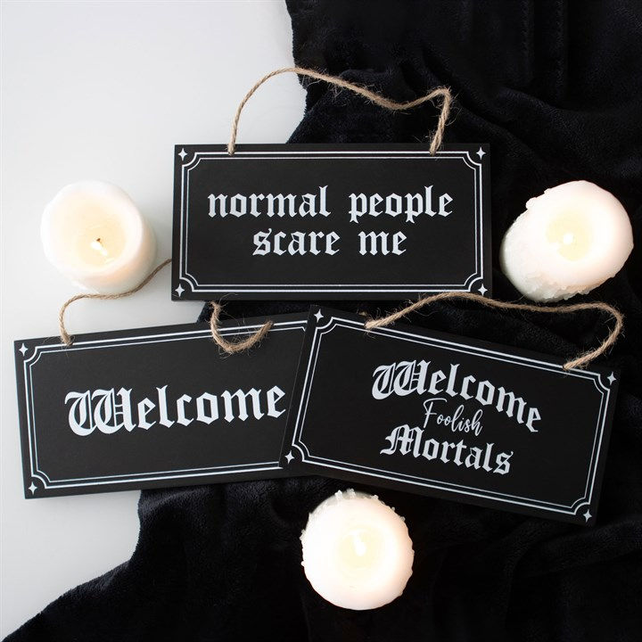Thumbnail: Normal People Scare Me Hanging Sign