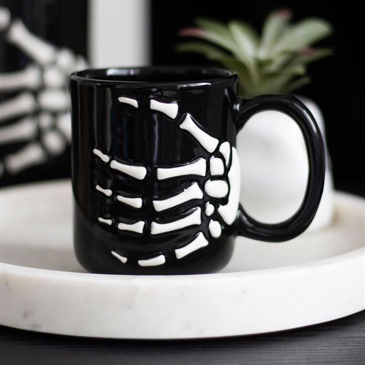 Thumbnail: Skeleton Hand Mug
