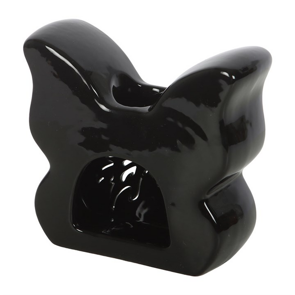 Thumbnail: Black Cut-Out Butterfly Oil Burner