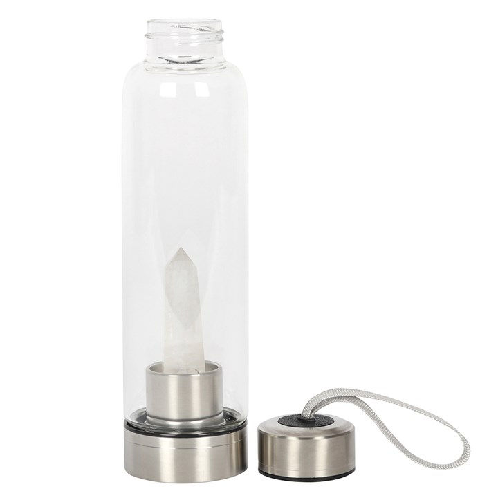 Thumbnail: Clear Quartz Energising Glass Water Bottle