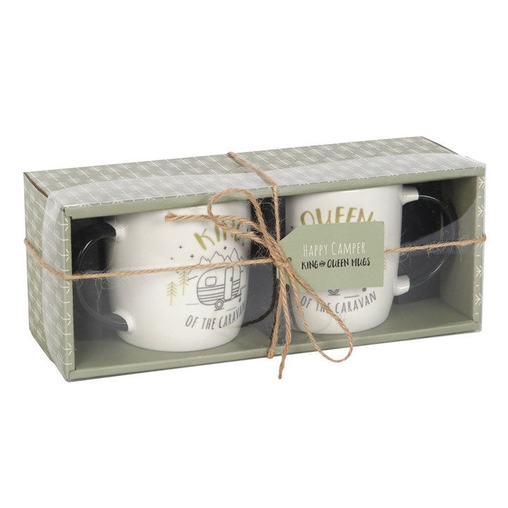 Thumbnail: King and Queen Couples Caravan Mug Set