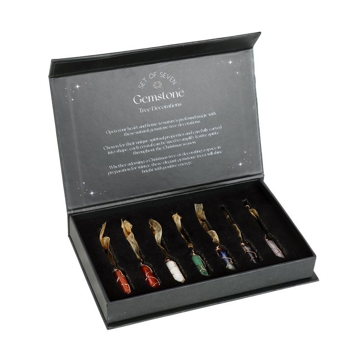 Thumbnail: Set of 7 Hanging Crystal Tree Decorations