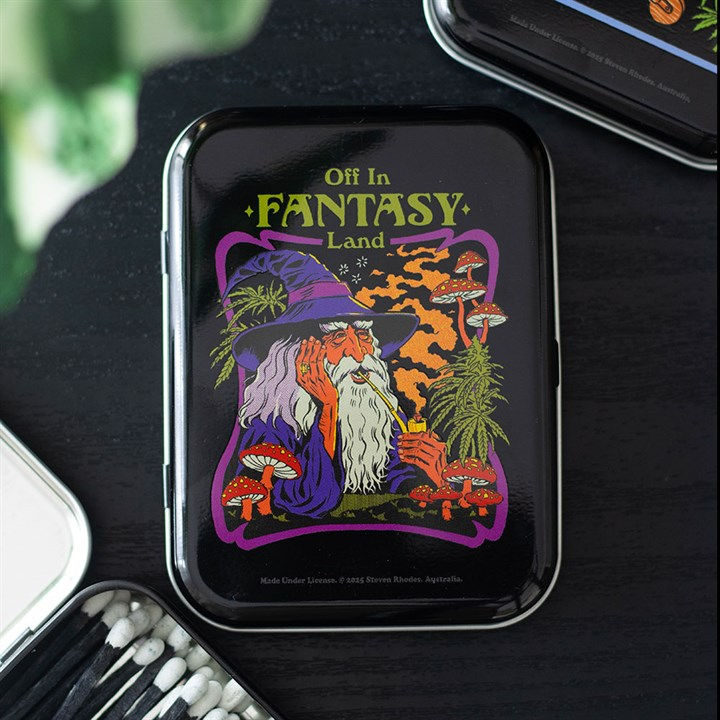 Fantasy Land Stash Tin by Steven Rhodes