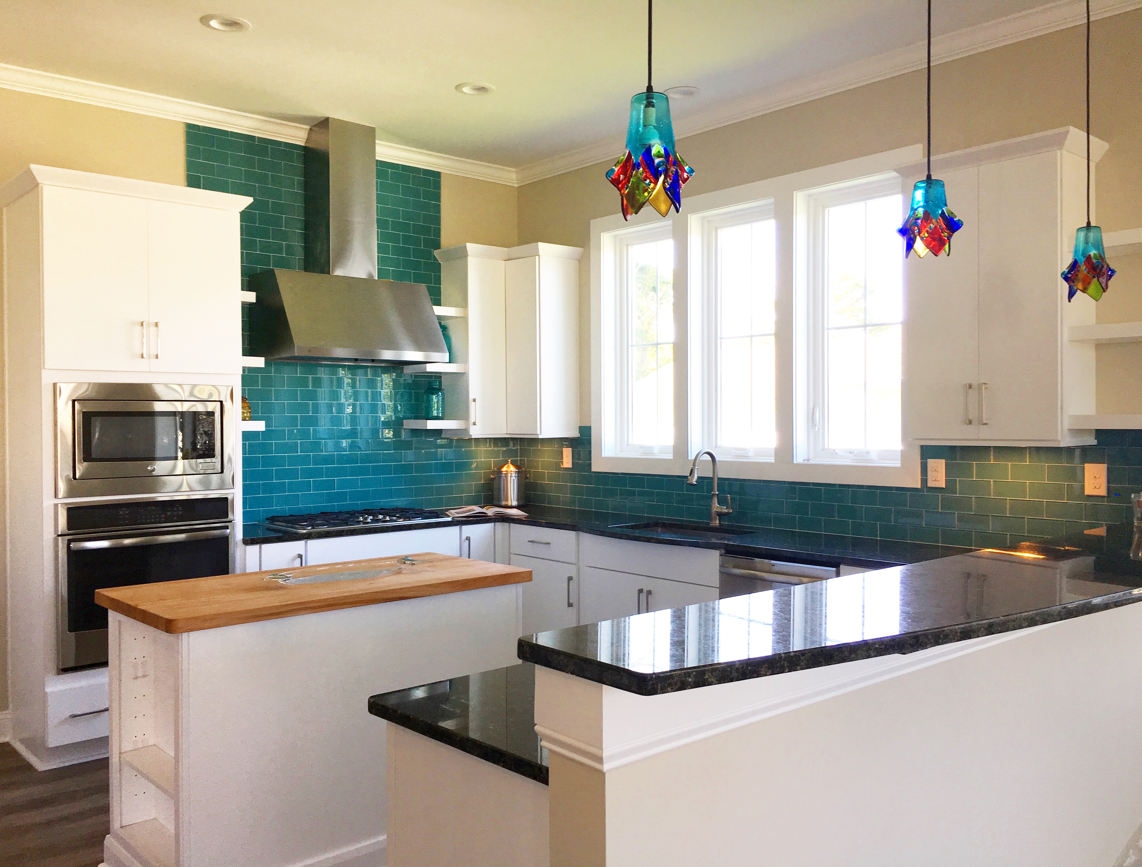 Bold and colorful kitchen design