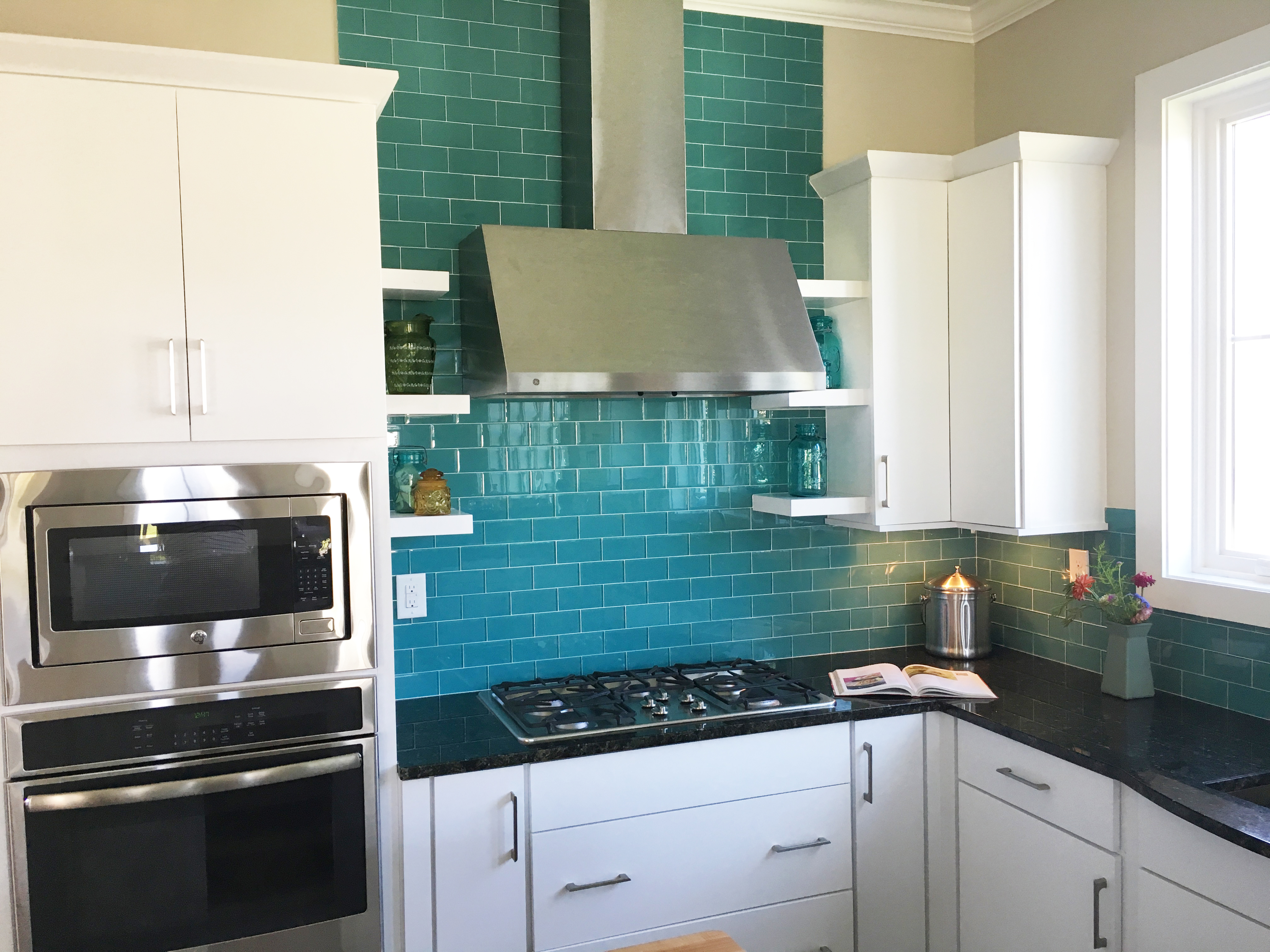 Bold and colorful kitchen design
