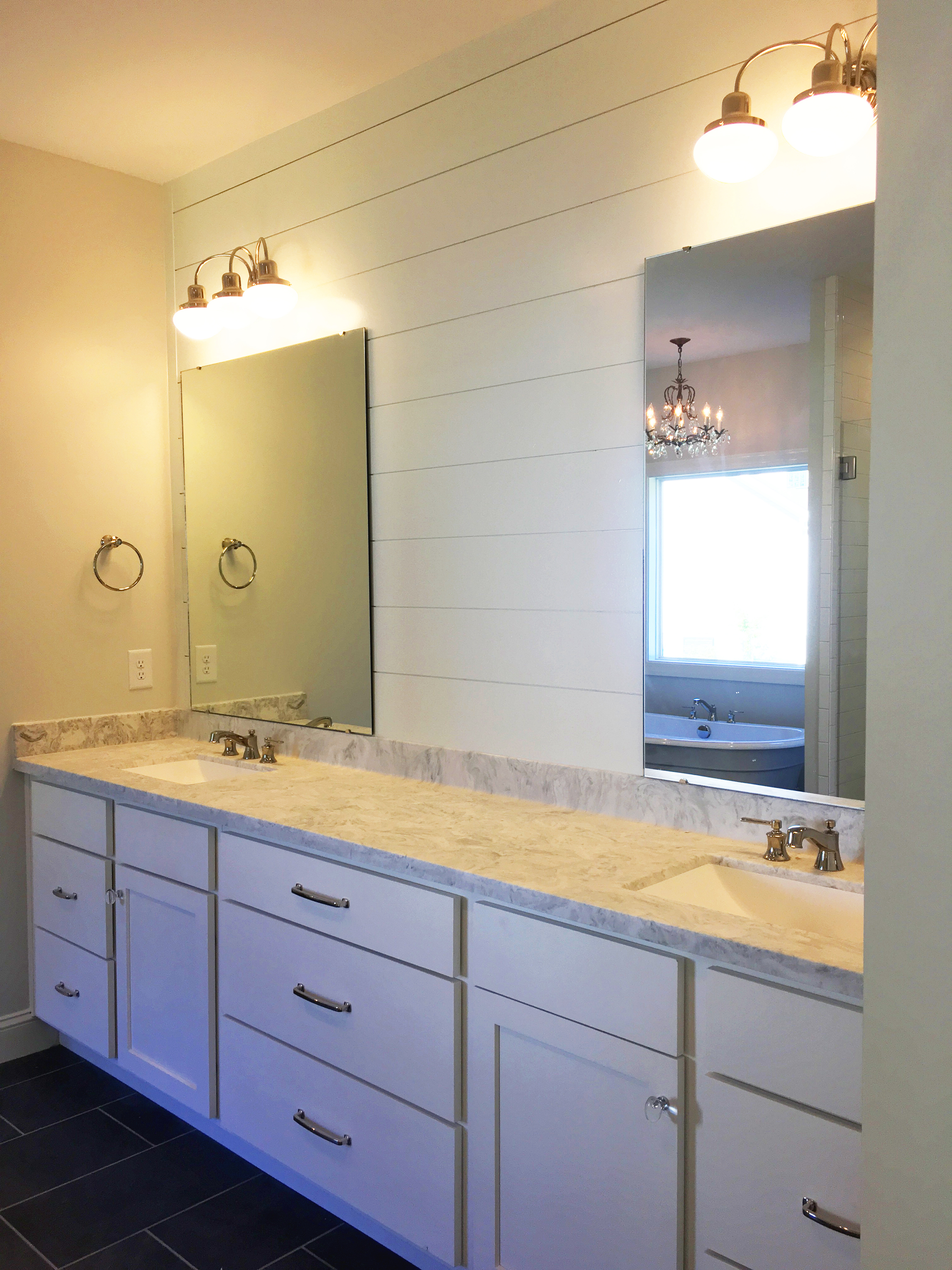 Spa-like bathroom interior design