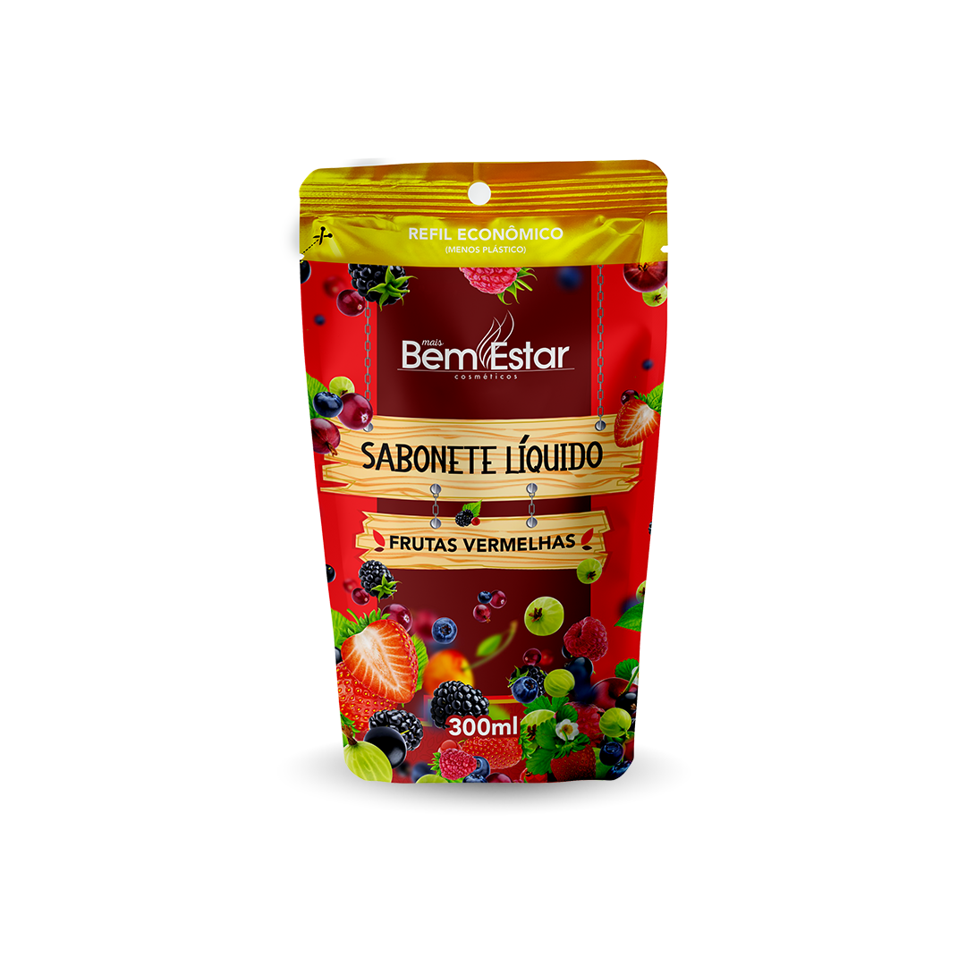 REFIL SABONETE LÍQUIDO FRUTAS VERMELHAS 300ML