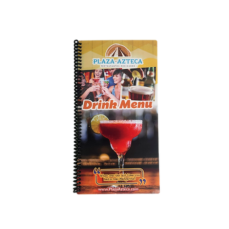 Drink Menu - Spiral Bound