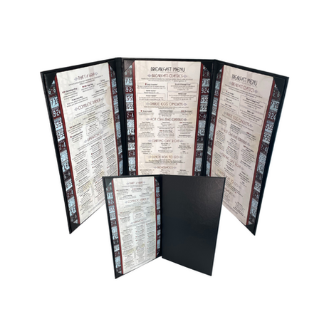 Plaza Menu Covers with Corner Tabs