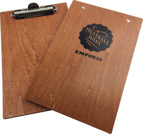 Wood Menu Clipboards