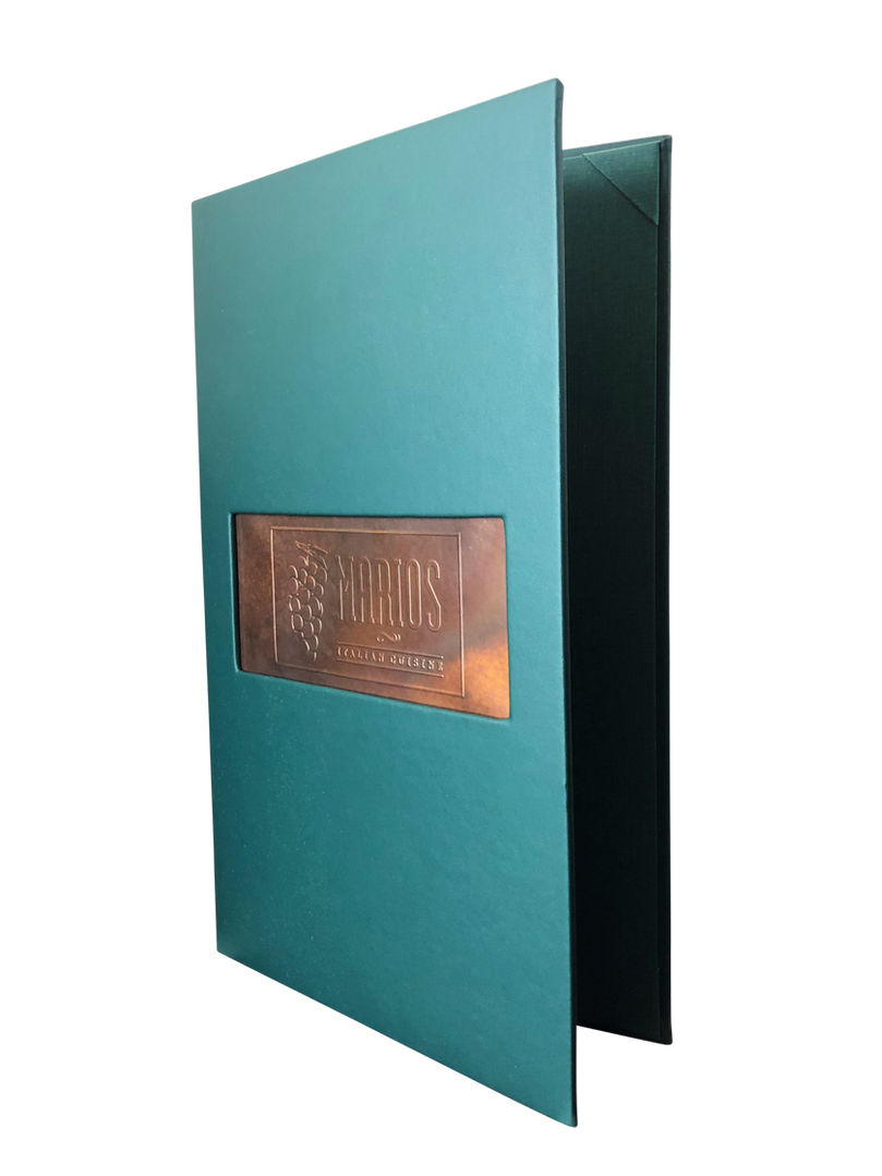 Copper & Aluminum Menu Covers Menu Designs United States