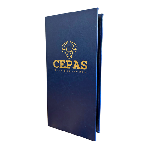 Simulated Leather Menu Covers