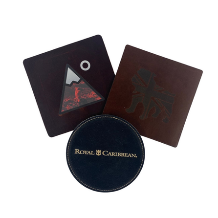 Custom Leather Coasters