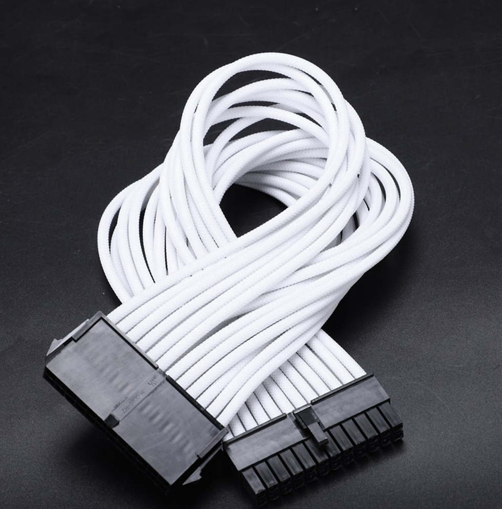 Miniatura: kit de cabo de extensão básica; 1 pces atx 24pin/eps 4 + 4pin/pci-e 8pin/pci-e 6