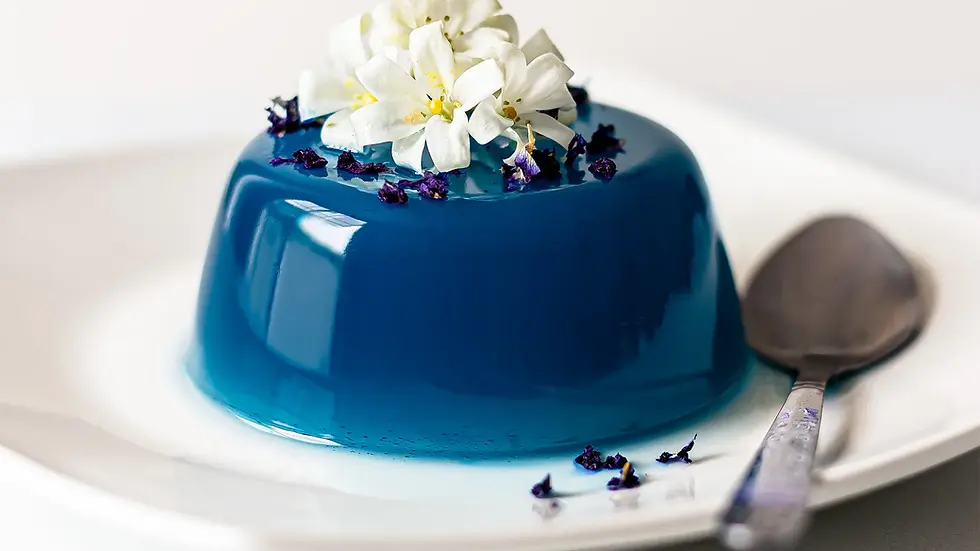 Blue gelatine