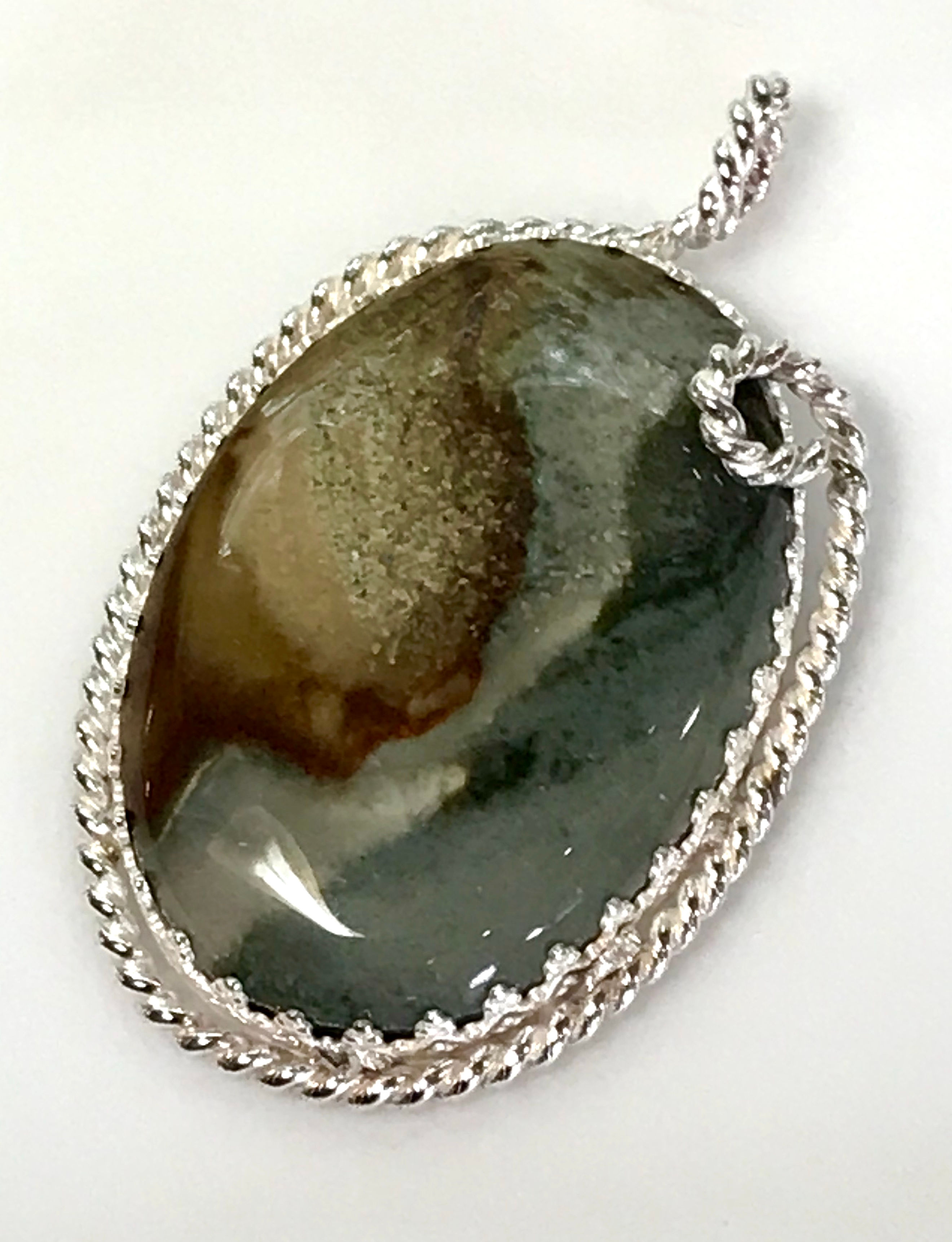 Polychrome Jasper pendant