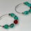 Thumbnail: Coral and Turquoise Earrings