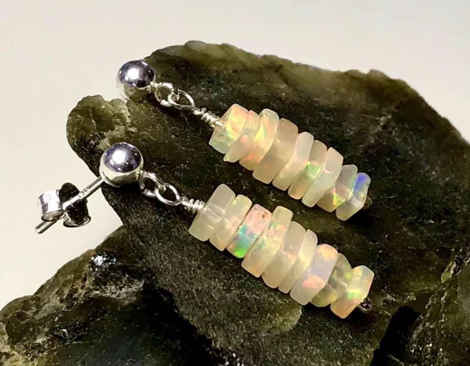 Thumbnail: Ethiopian Opal earrings