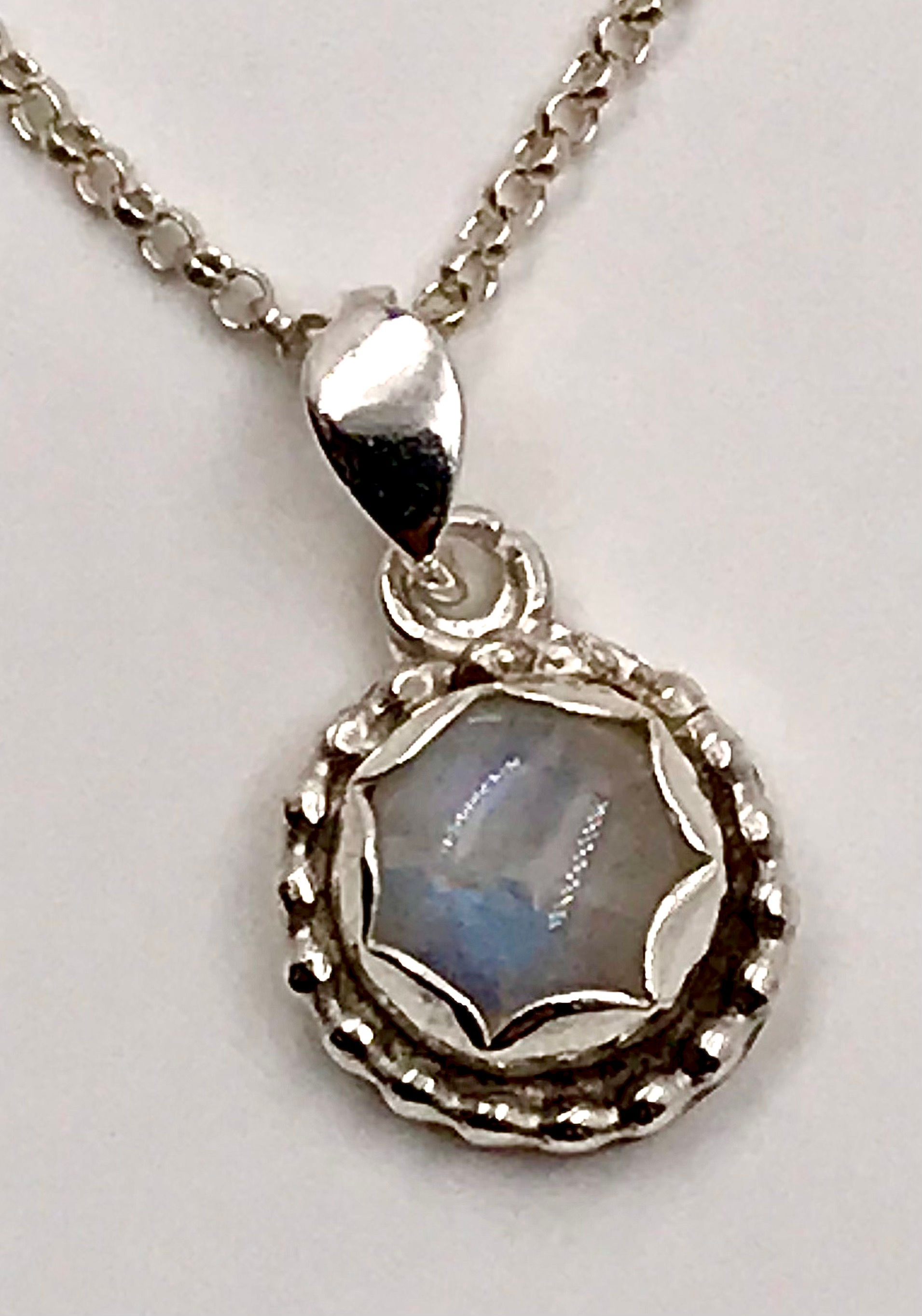 Rainbow Moonstone necklace