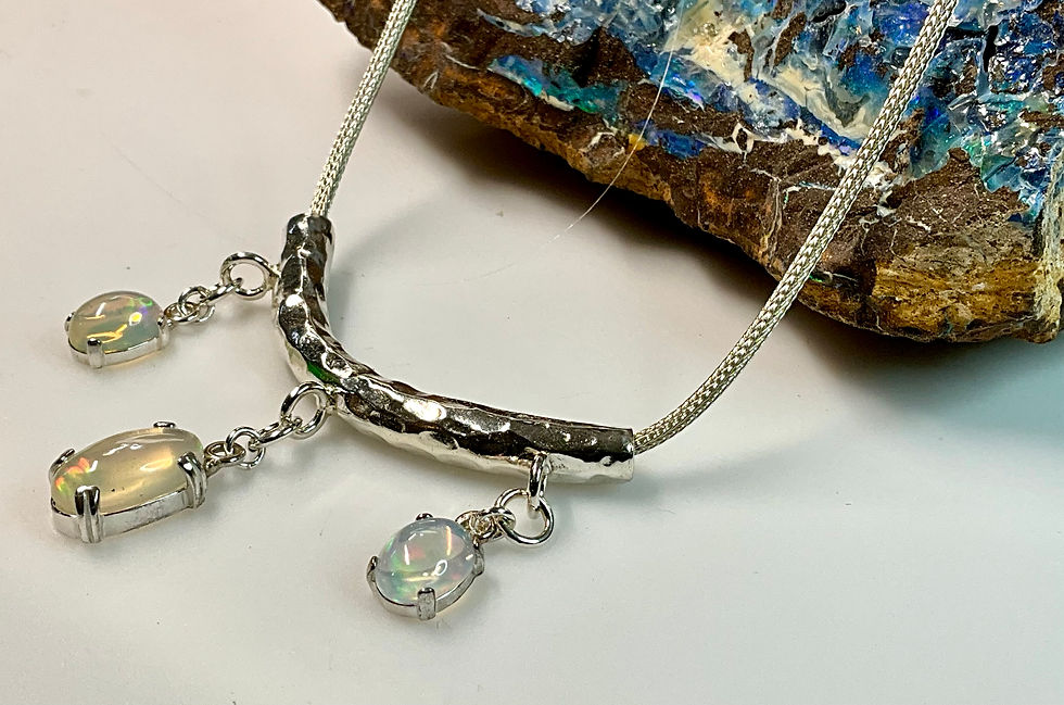 Thumbnail: Triple Opal Necklace