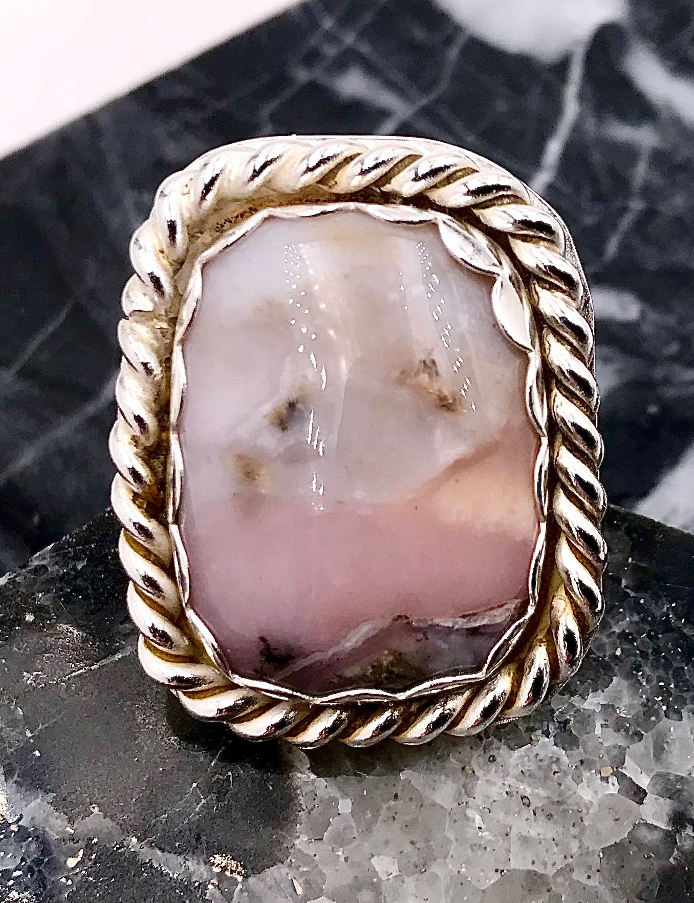 Pink Opal ring