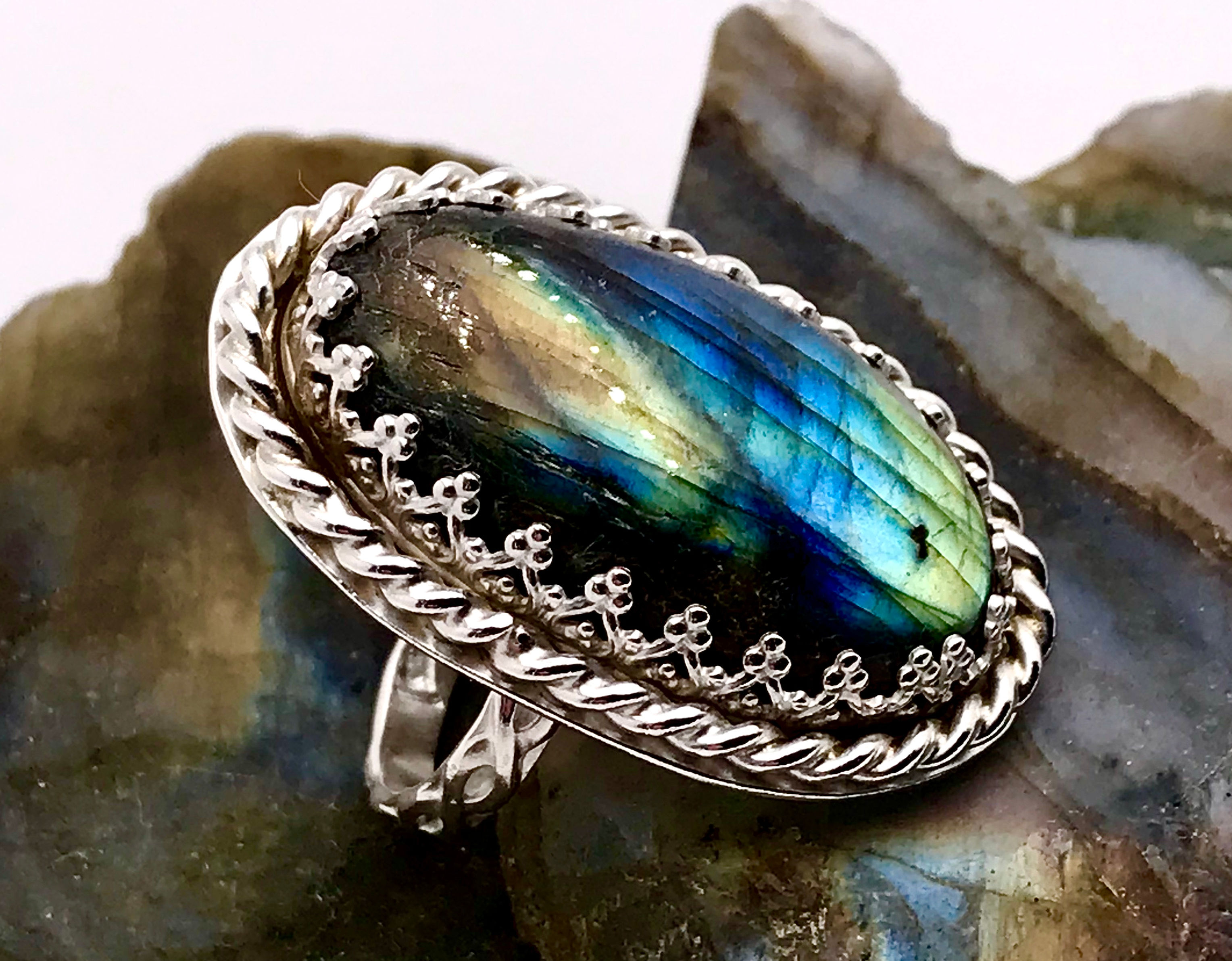 Sterling Labradorite ring