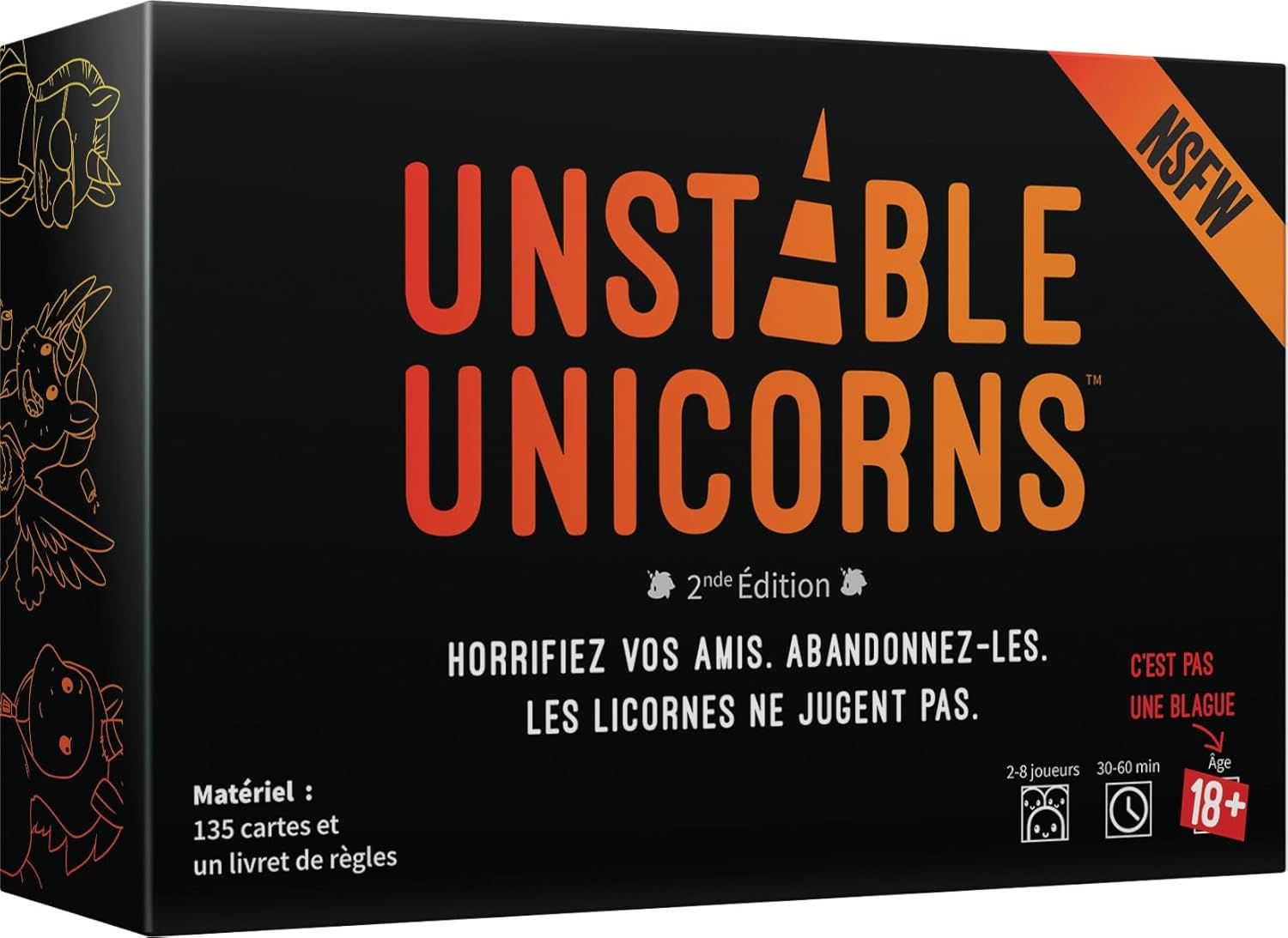 Juego De Mesa Unstable Unicorns Nsfw 2 Edición Adultos