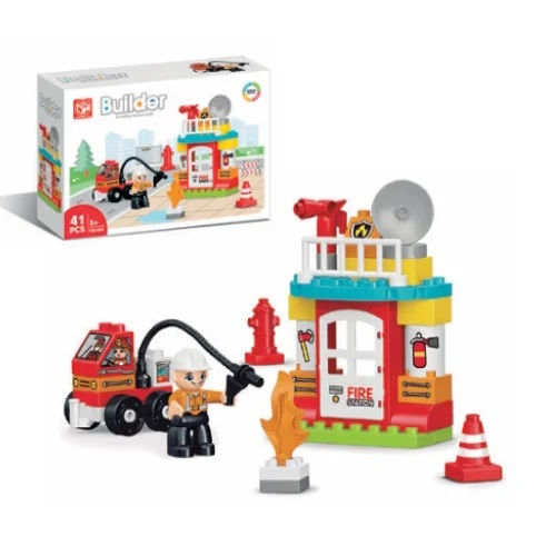 Miniatura: Bloques Bomberos 41 Piezas Para Niños