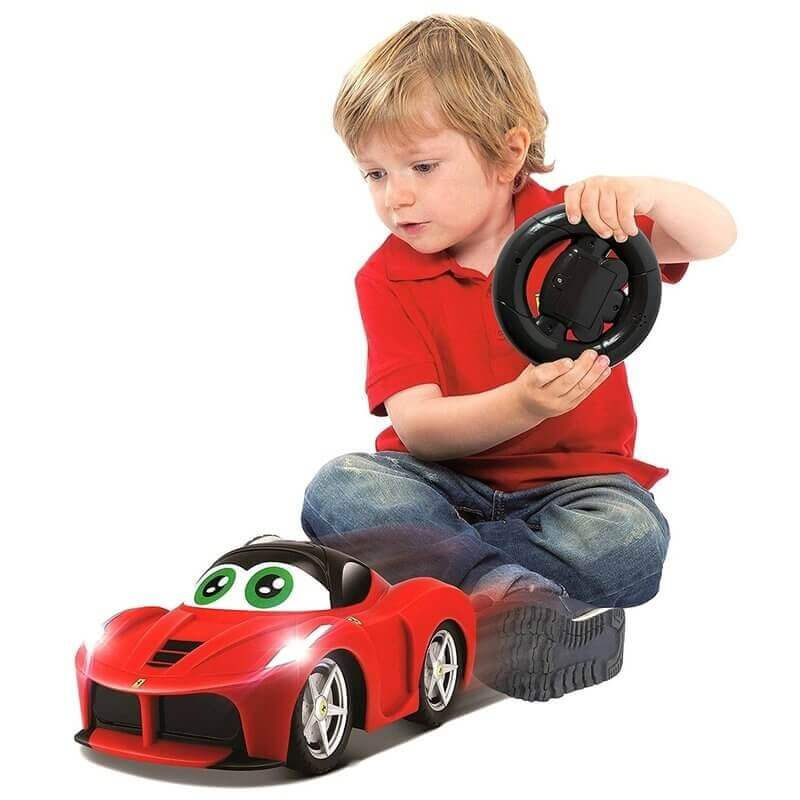 Miniatura: Carro A Control Remoto Ferrari Timón Niños