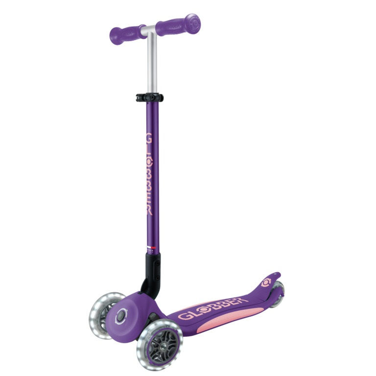 Miniatura: Patineta Primo Plus Lights Plegable Morado Para Niños