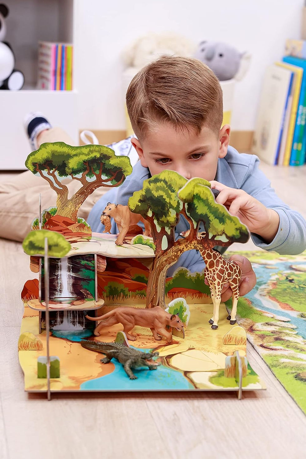 Miniatura: Figura León Africano Pintada A Mano papo