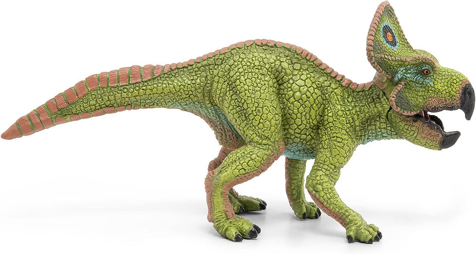 Miniatura: Figura Coleccionable Protoceratops Pintada A Mano