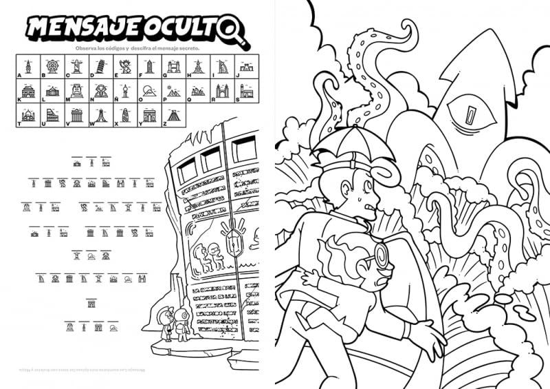 Miniatura: Libro Para Colorear Y Actividades Invictor Y Mayo Niños