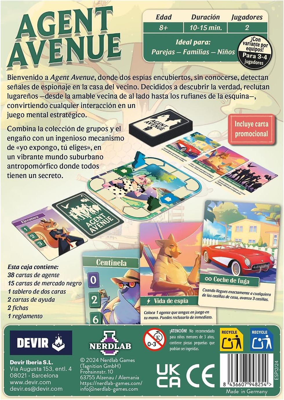 Miniatura: Juego De Mesa Agent Avenue Para Niños